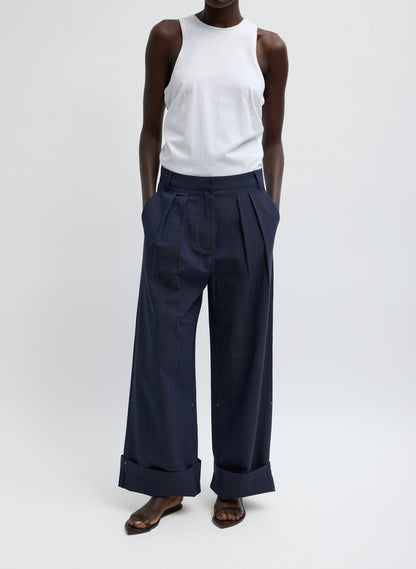 Tibi Menswear Crepon Stella Full Length Pant