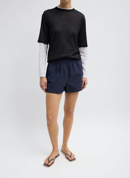 Tibi Menswear Crepon Pull On Shorts