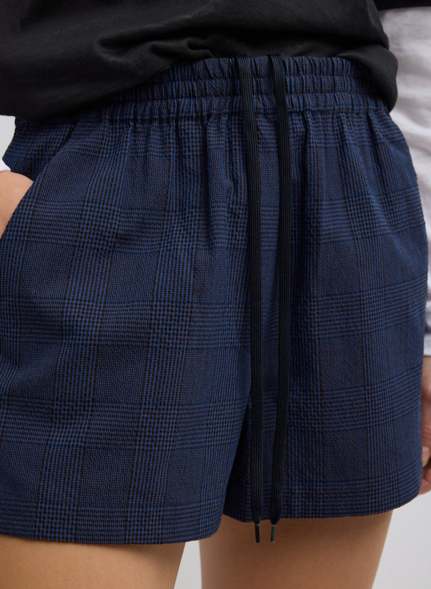 Tibi Menswear Crepon Pull On Shorts