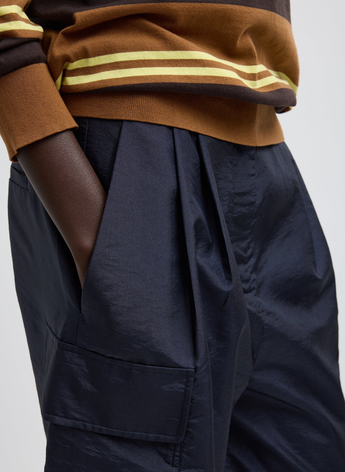 Tibi Crispy Nylon Stella Short