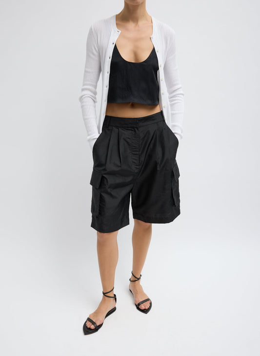 Tibi Crispy Nylon Stella Short