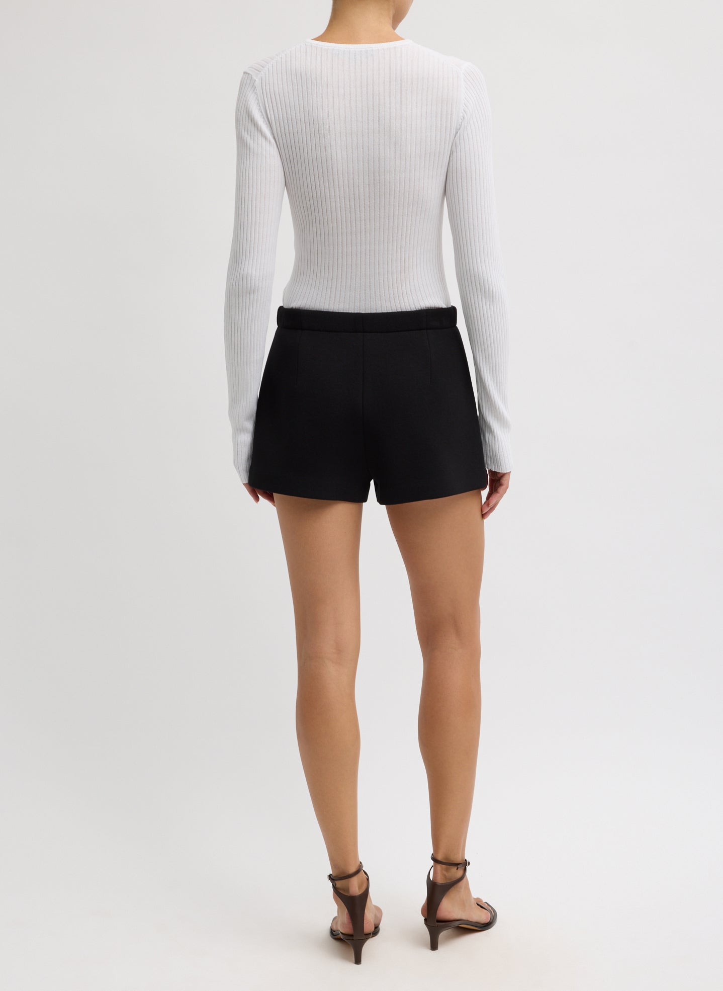 Tibi Bonded Viscose Shorts