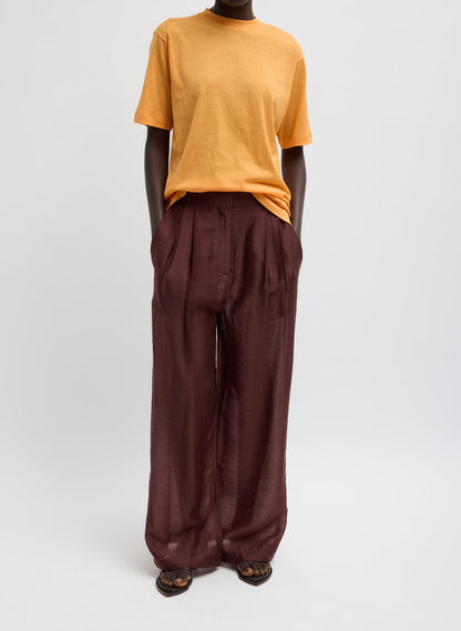 Tibi Summer Voile Stella Pant With Slit Detail