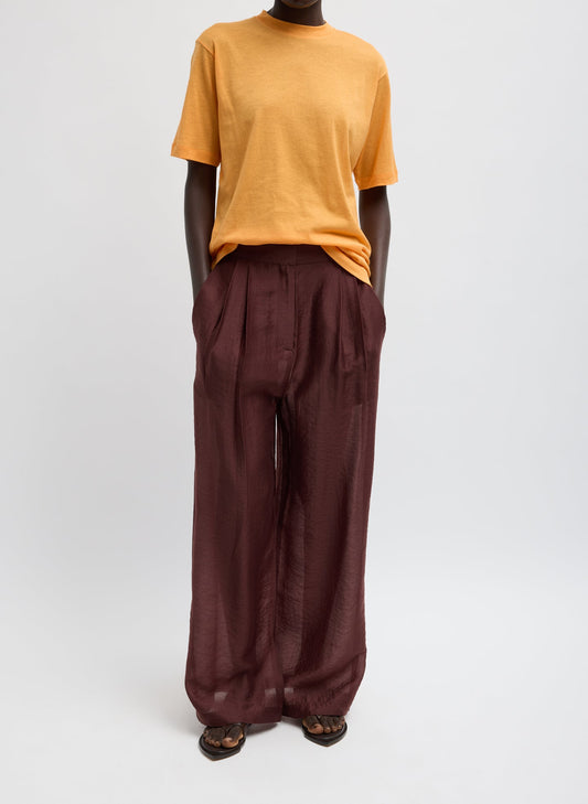 Tibi Summer Voile Stella Pant With Slit Detail