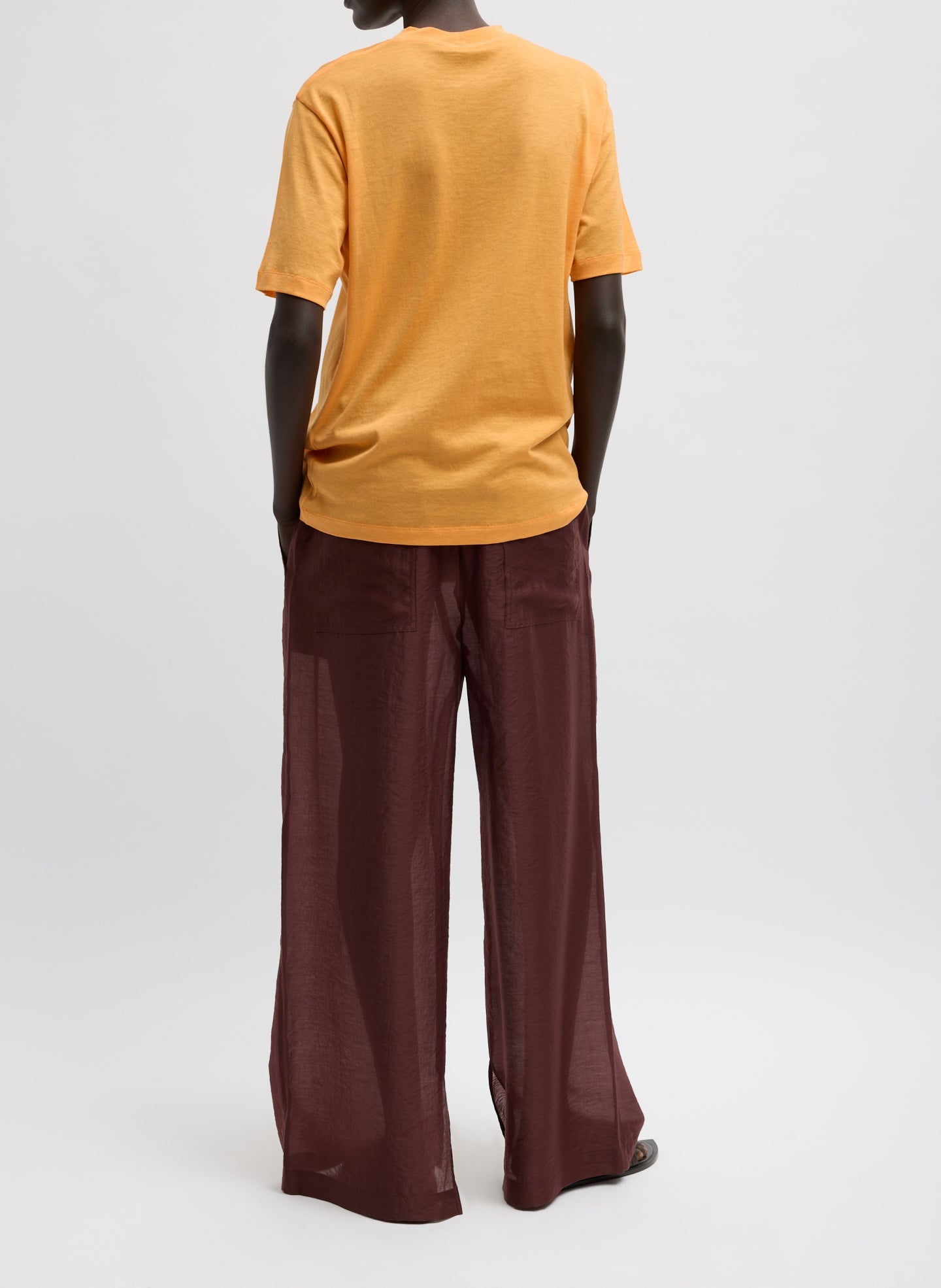 Tibi Summer Voile Stella Pant With Slit Detail