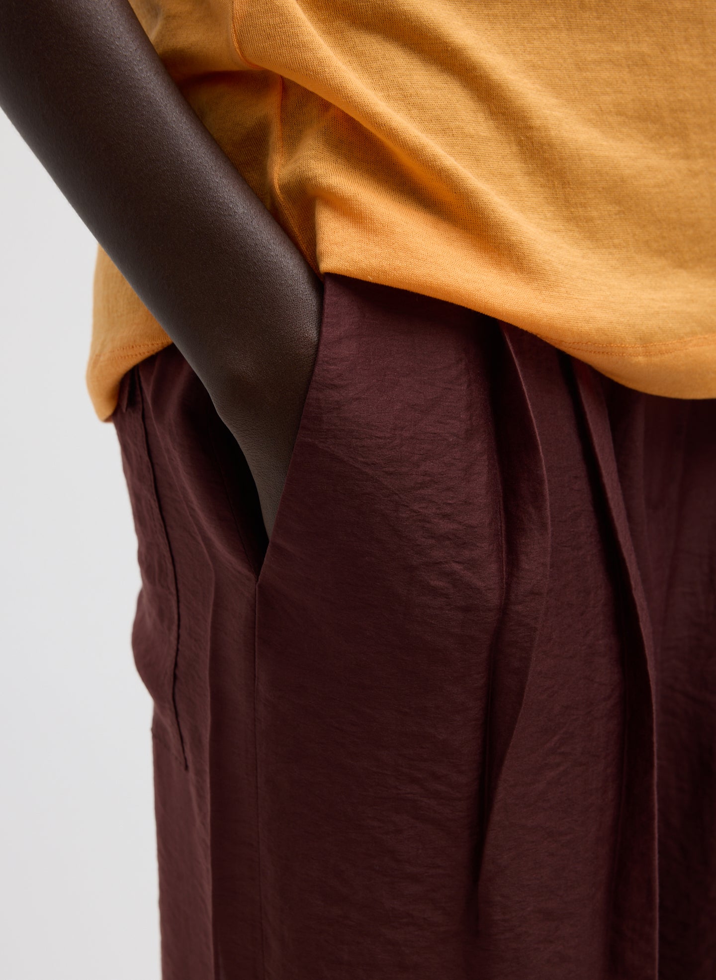 Tibi Summer Voile Stella Pant With Slit Detail