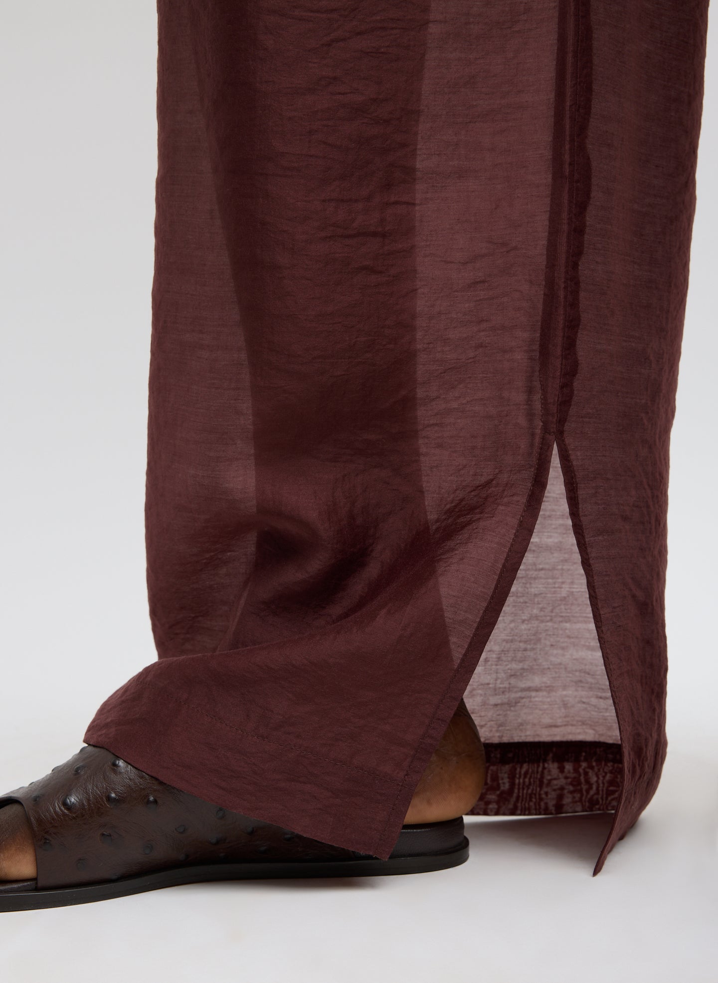 Tibi Summer Voile Stella Pant With Slit Detail