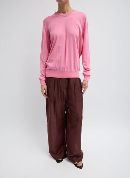 Tibi Summer Voile Stella Pant With Slit Detail