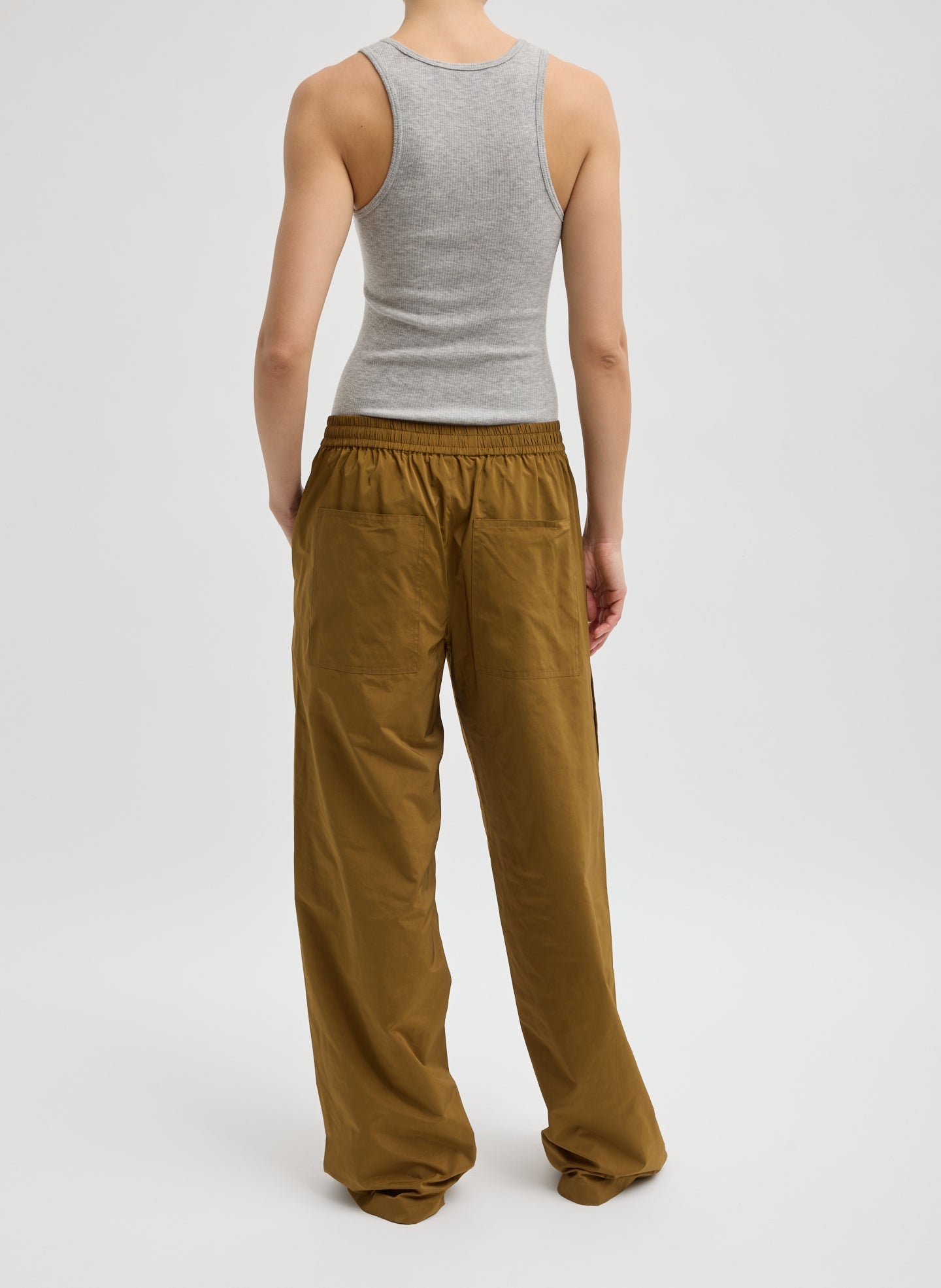Tibi Nylon Snap Jogger