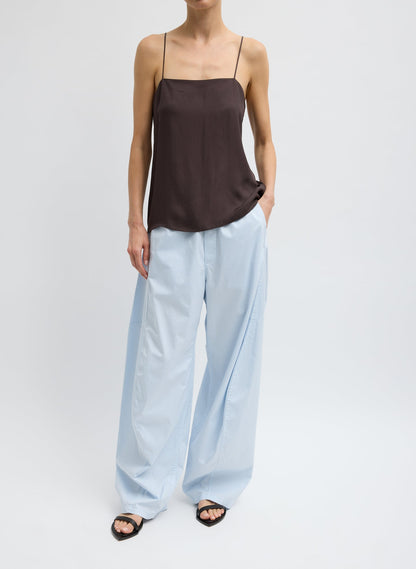 Tibi Garment Dyed Silky Cotton Winslow Pull On Pant