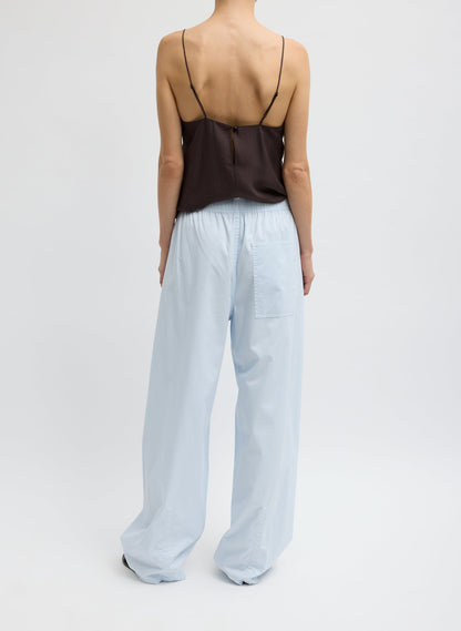 Tibi Garment Dyed Silky Cotton Winslow Pull On Pant