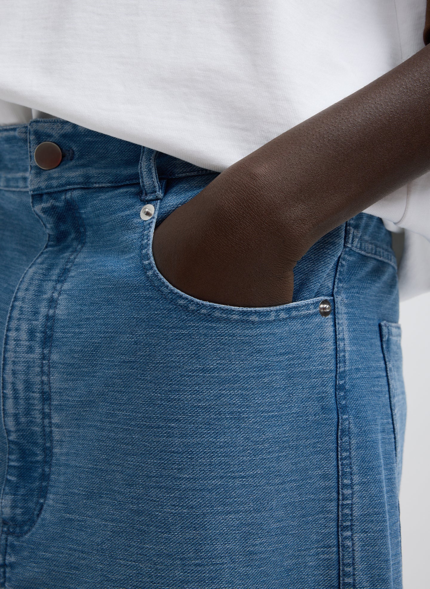 Tibi Denim Interlock Mica Jean