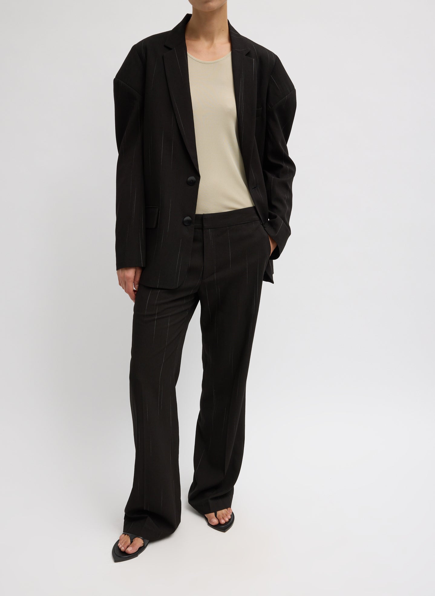 Tibi Viscose Suiting Isaac Pant