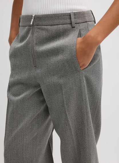 Tibi Structured Wool Zip Front Trouser