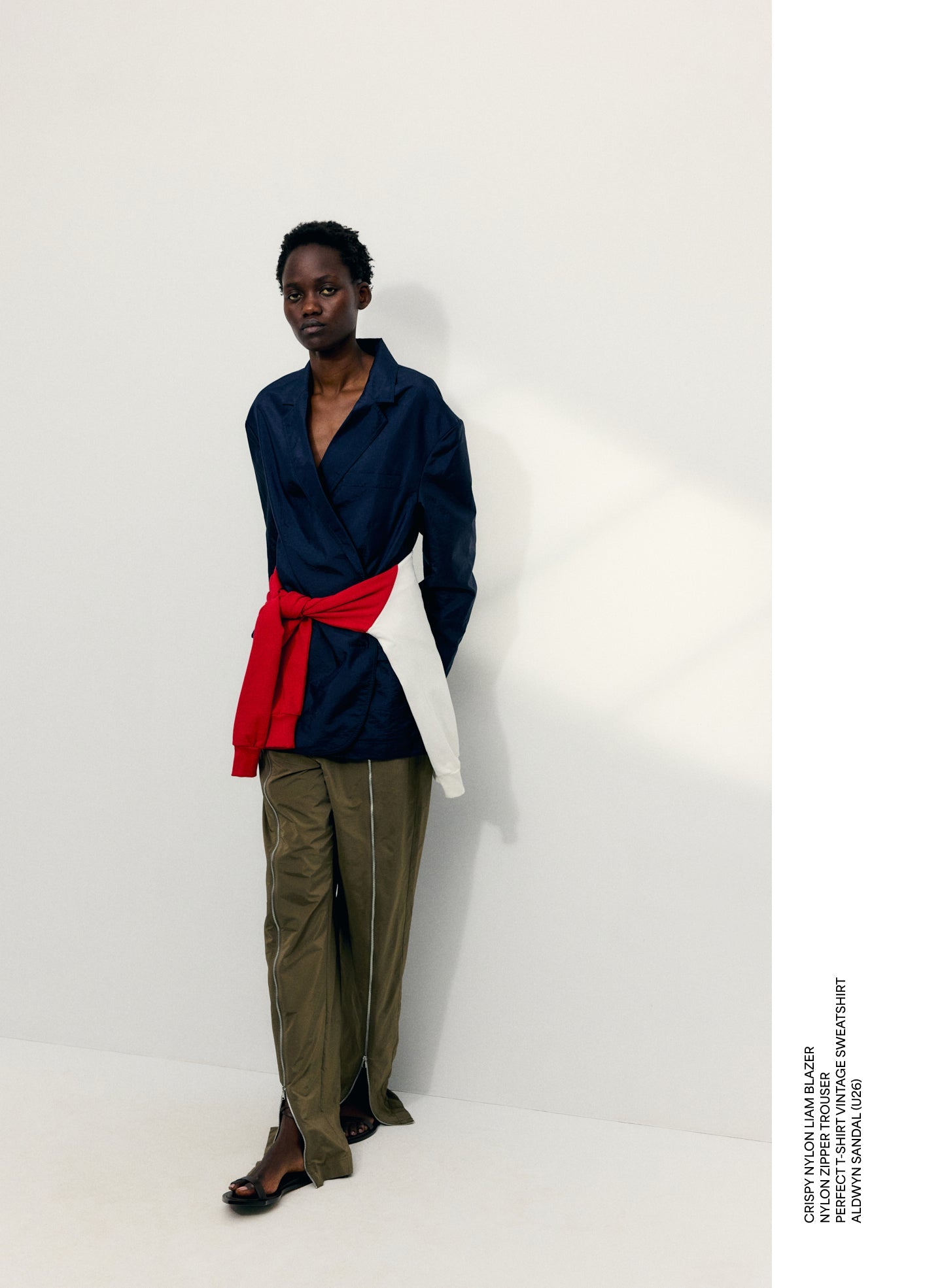 Tibi Nylon Zipper Trouser