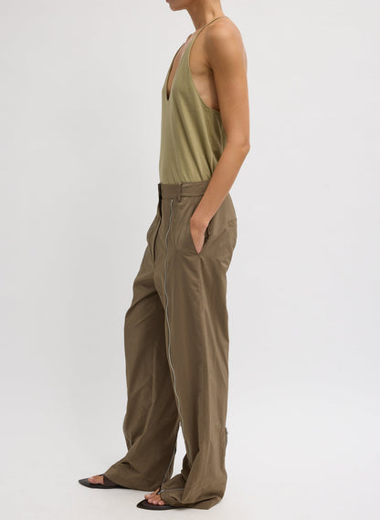 Tibi Nylon Zipper Trouser
