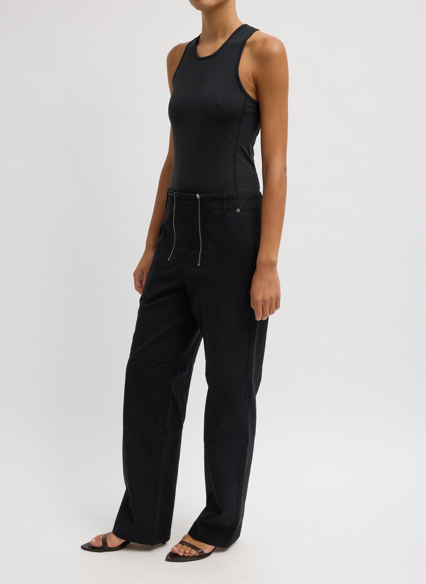 Tibi Patchwork Twill Cargo Fischer Jean