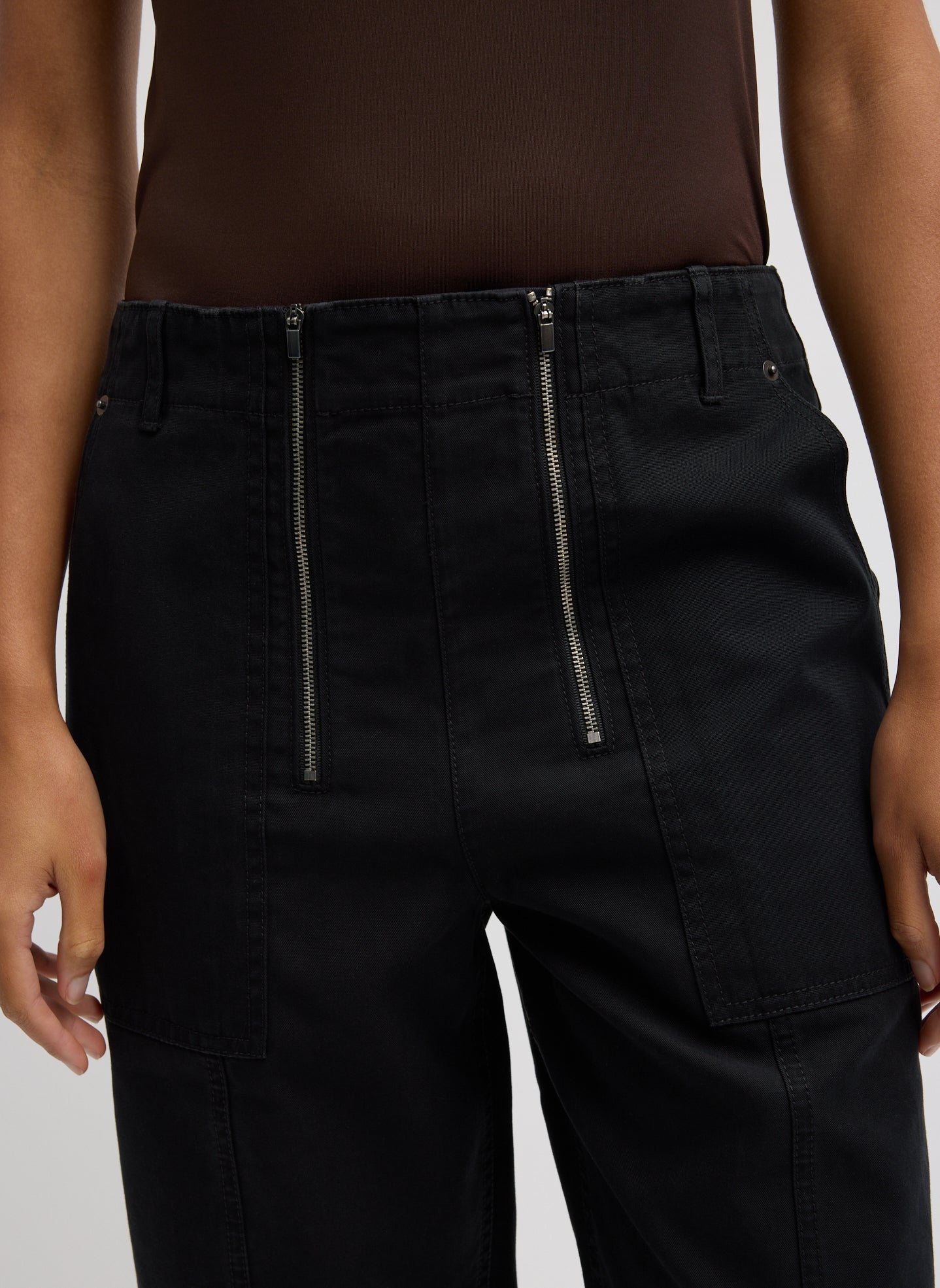 Tibi Patchwork Twill Cargo Fischer Jean