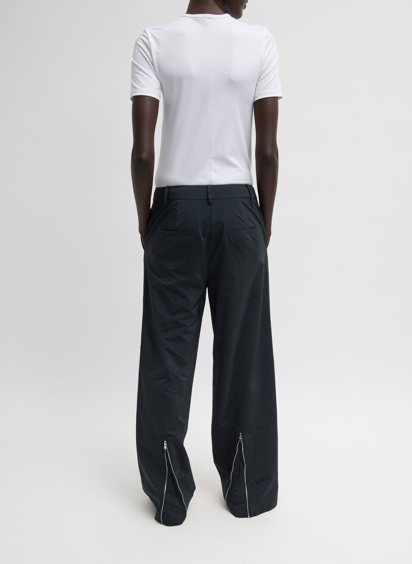 Tibi Nylon Zipper Trouser