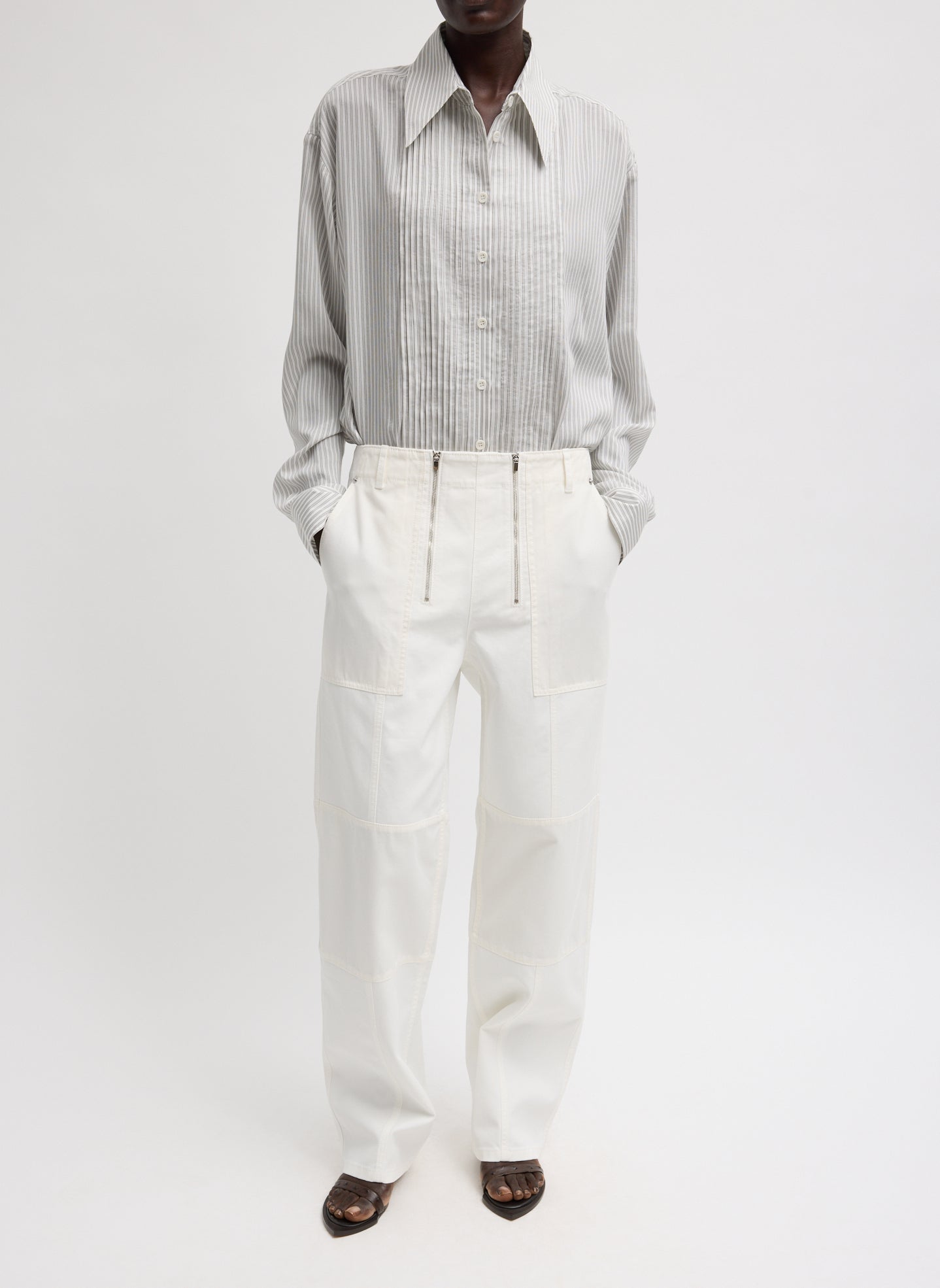 Tibi Patchwork Twill Cargo Fischer Jean