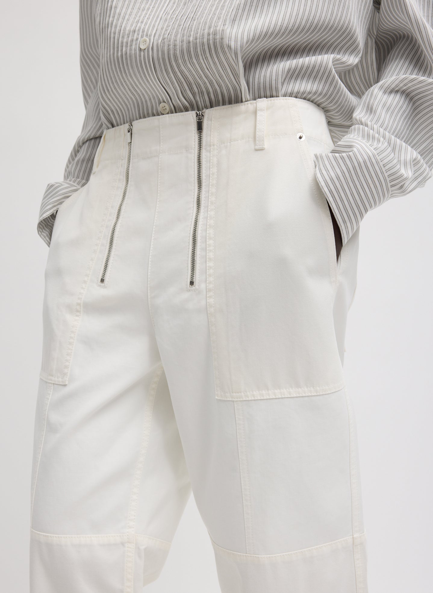 Tibi Patchwork Twill Cargo Fischer Jean