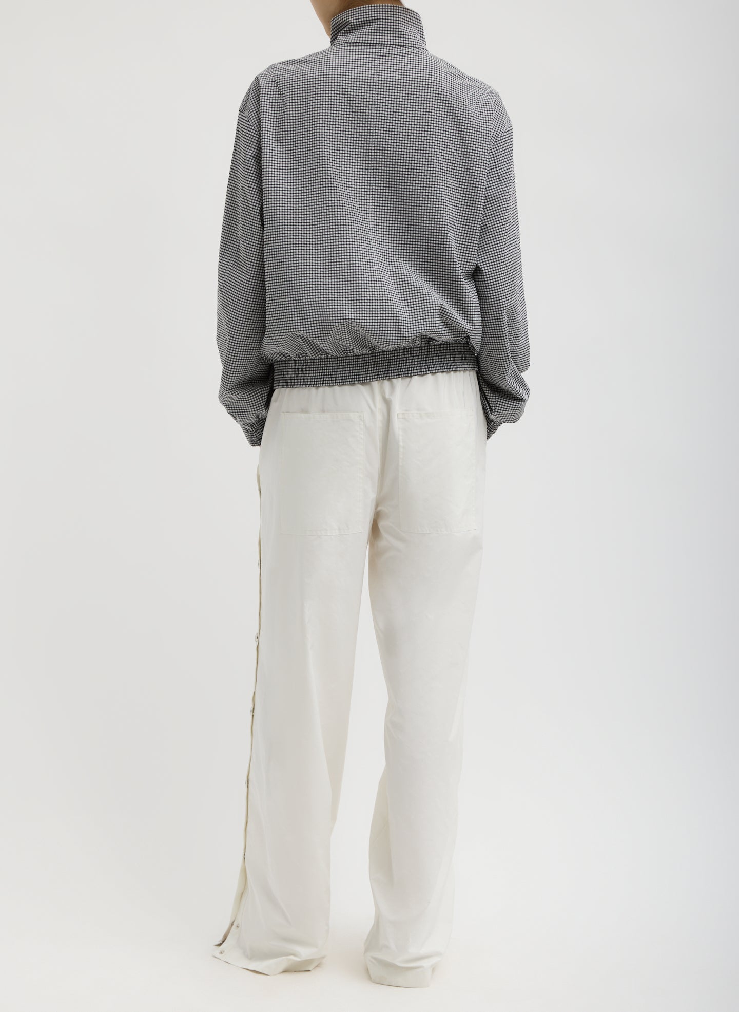 Tibi Nylon Snap Pull On Jogger