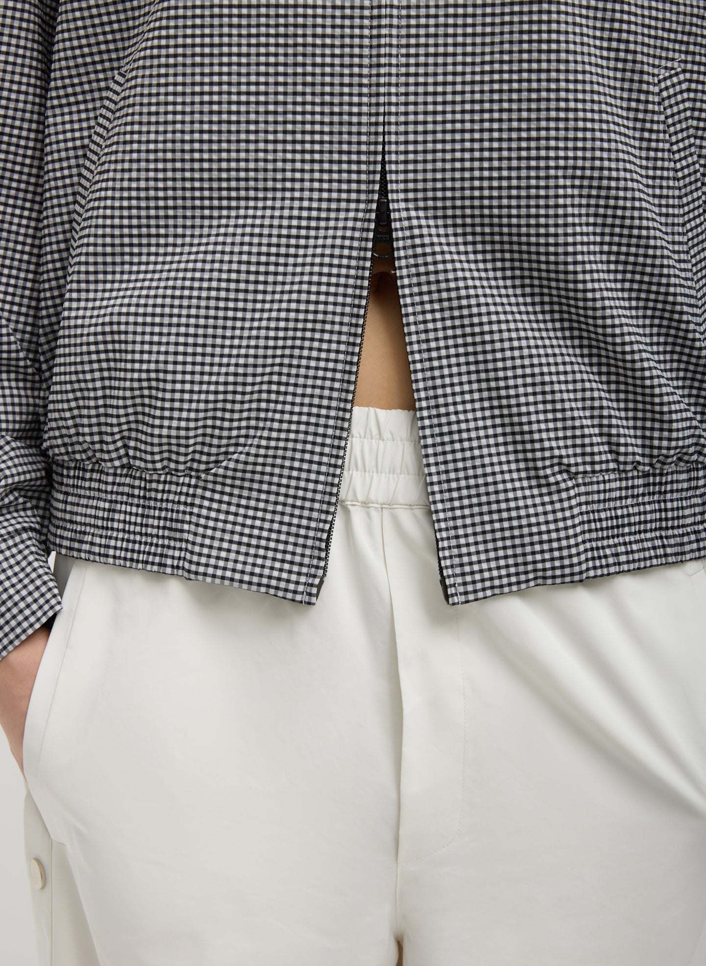 Tibi Nylon Snap Pull On Jogger