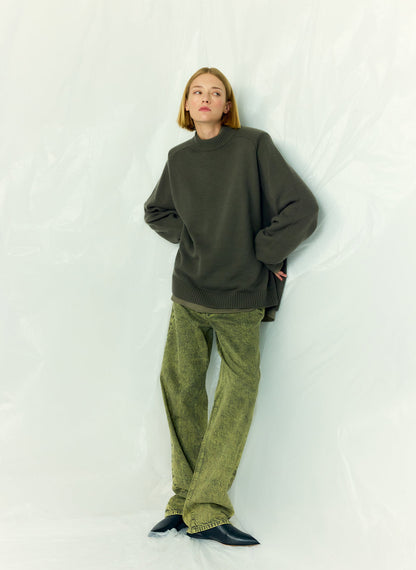 Tibi Lab Washed Denim Dennis Jean