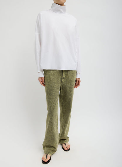 Tibi Lab Washed Denim Dennis Jean