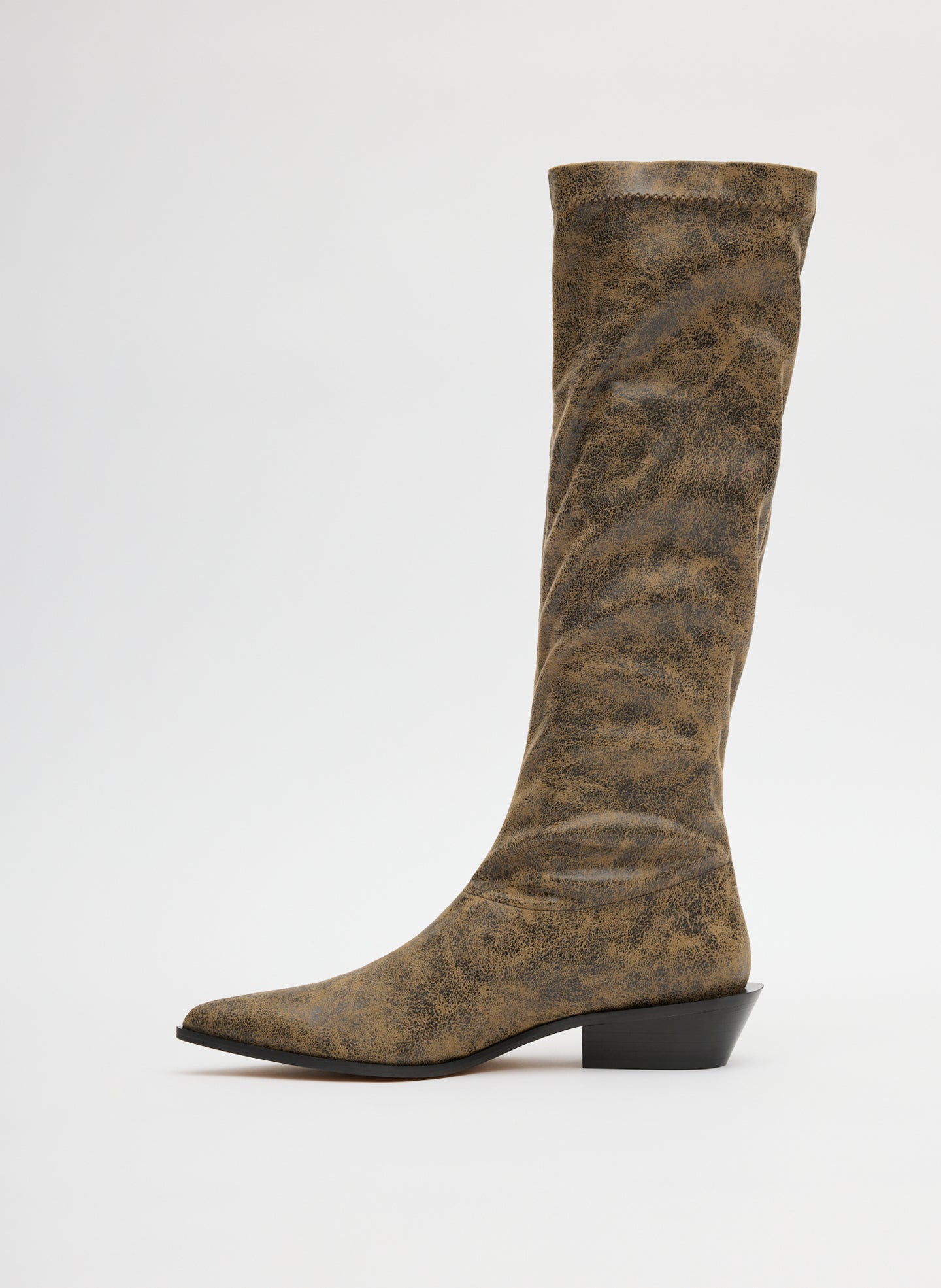 Tibi Distressed Bronson Boot - Regular Calf