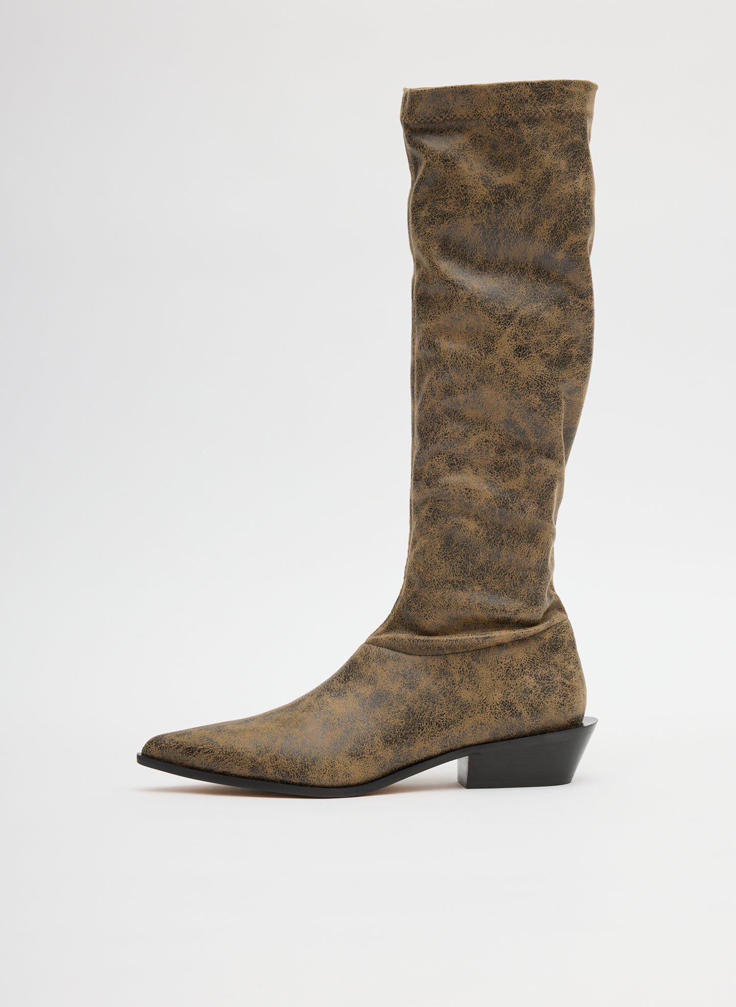 Tibi Distressed Bronson Boot - Regular Calf