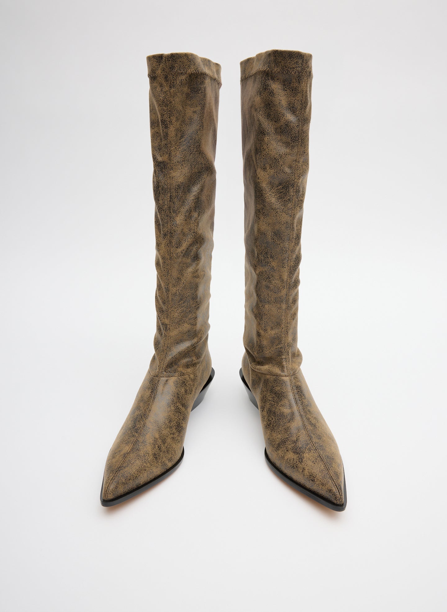 Tibi Distressed Bronson Boot - Regular Calf