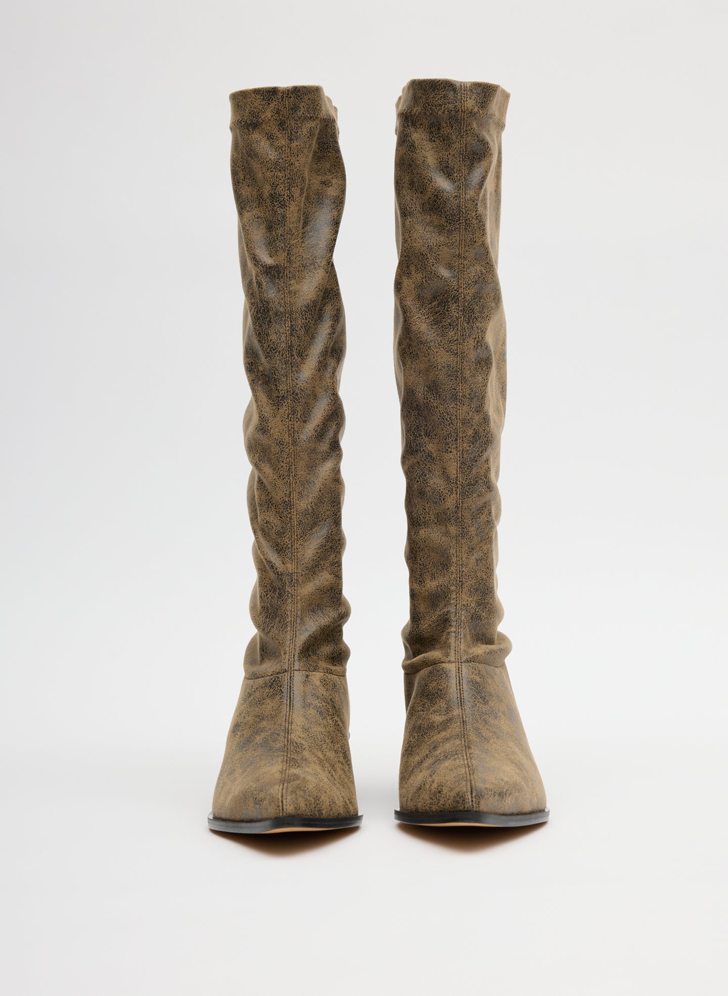 Tibi Distressed Bronson Boot - Narrow Calf