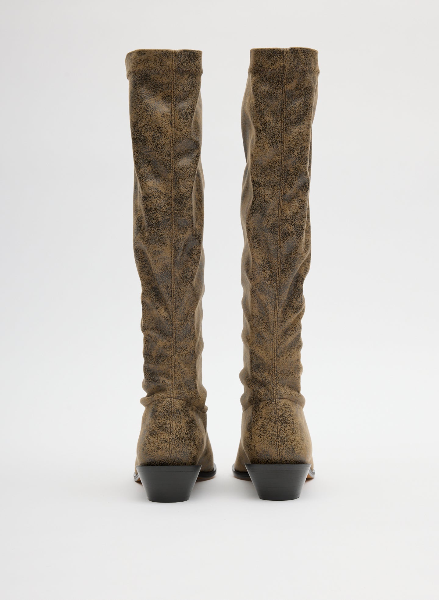 Tibi Distressed Bronson Boot - Narrow Calf