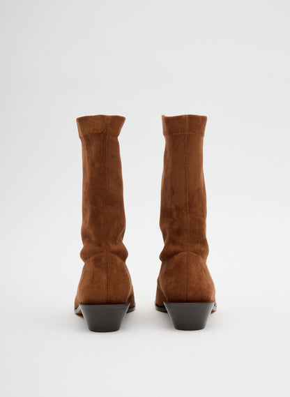 Tibi Faux Suede Leo Boot