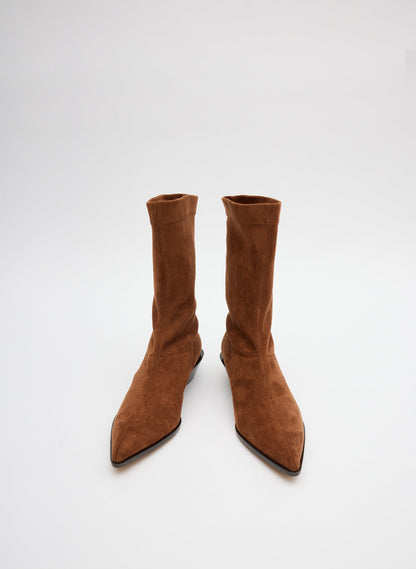 Tibi Faux Suede Leo Boot