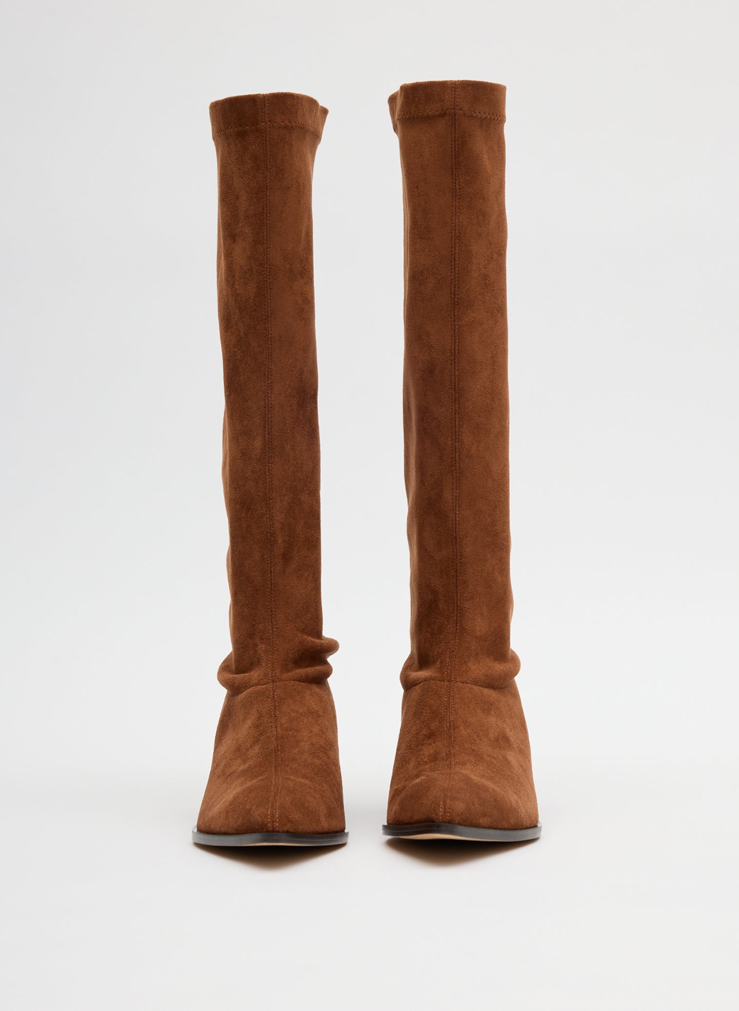 Tibi Faux Suede Bronson Boot - Narrow Calf