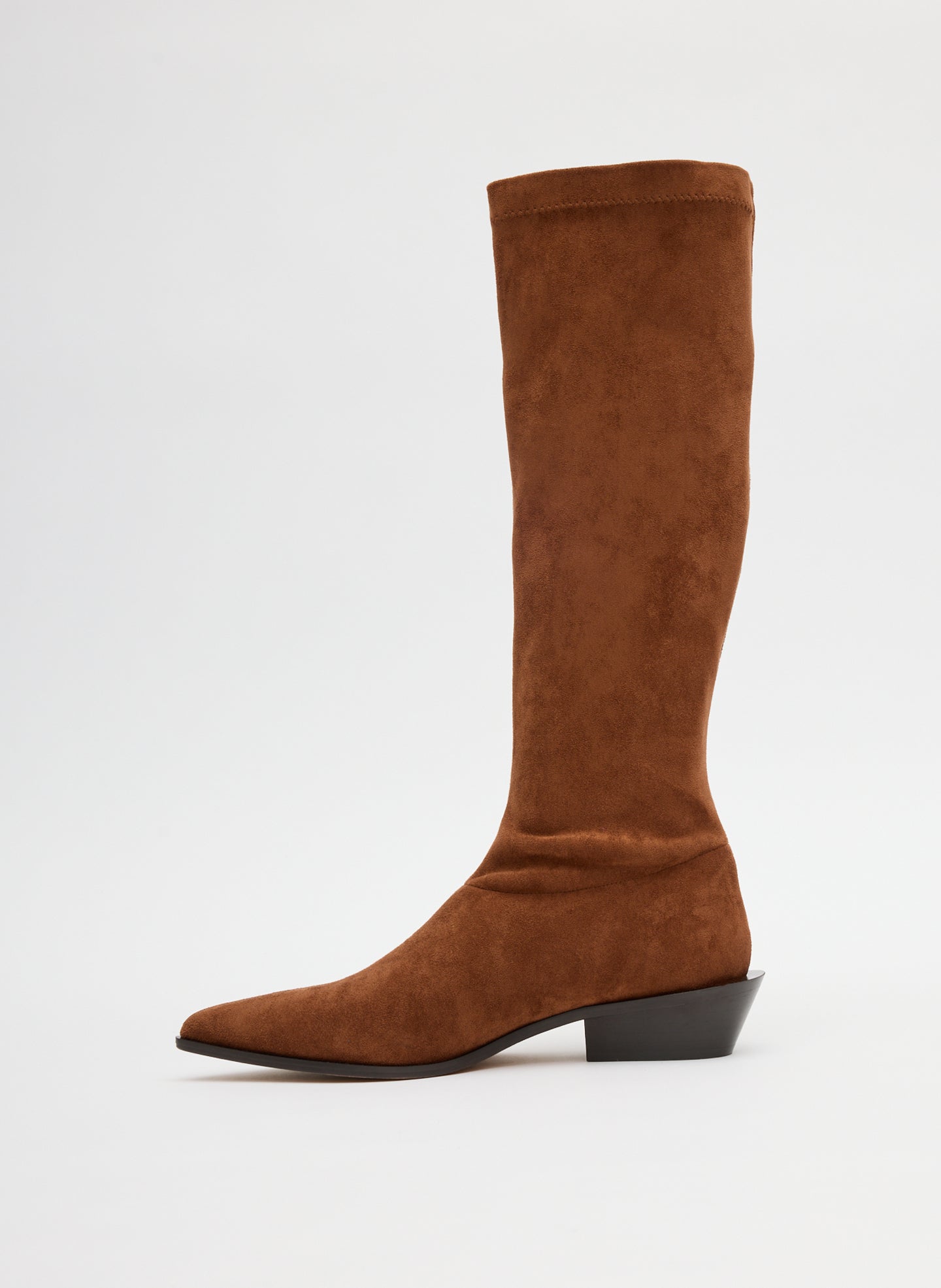 Tibi Faux Suede Bronson Boot - Narrow Calf