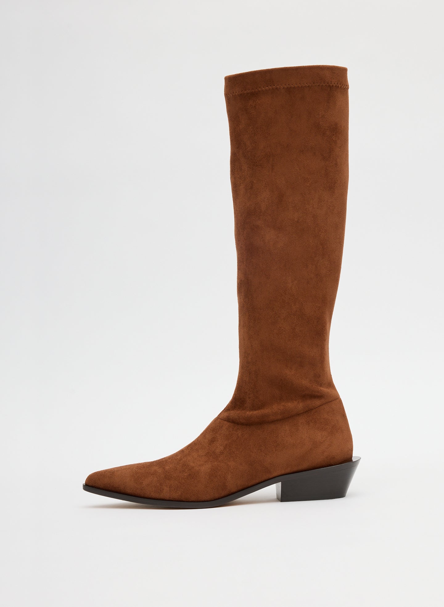 Tibi Faux Suede Bronson Boot - Regular Calf
