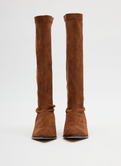 Tibi Faux Suede Bronson Boot - Regular Calf