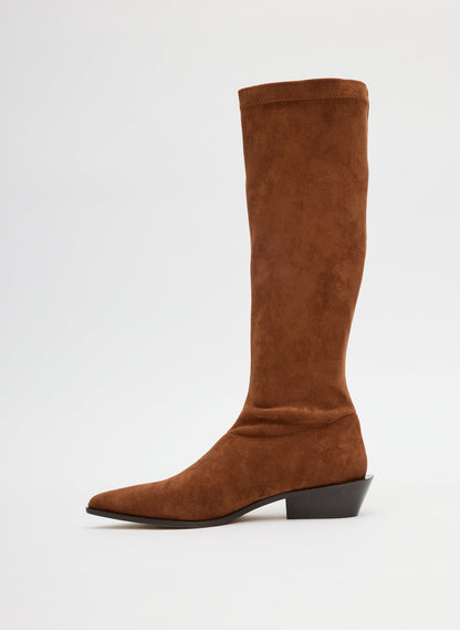 Tibi Faux Suede Bronson Boot - Regular Calf
