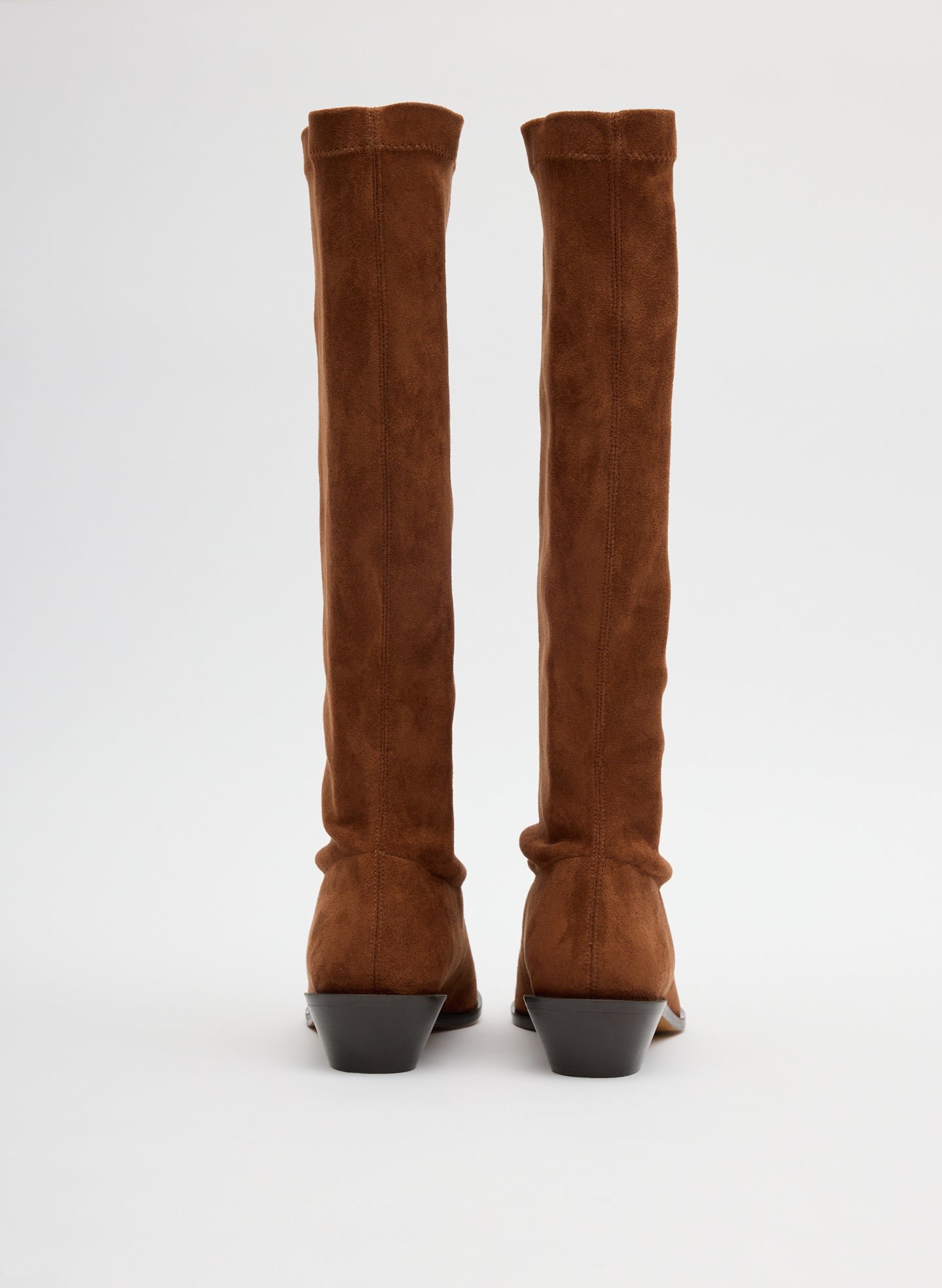 Tibi Faux Suede Bronson Boot - Regular Calf