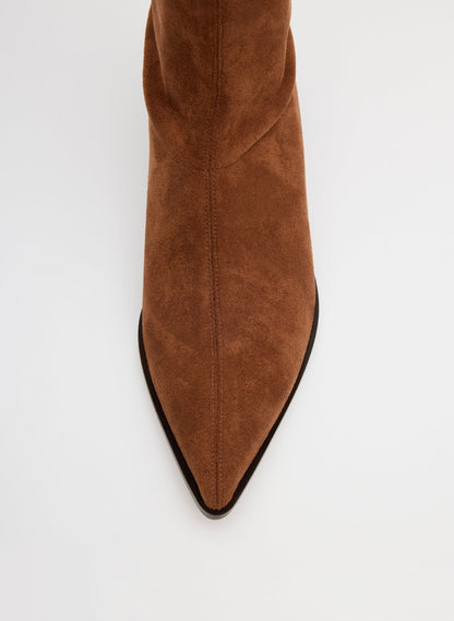 Tibi Faux Suede Bronson Boot - Regular Calf