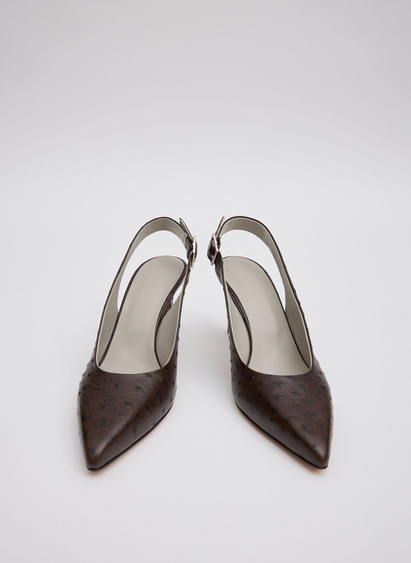 Tibi Ostrich Print Reyner Pump