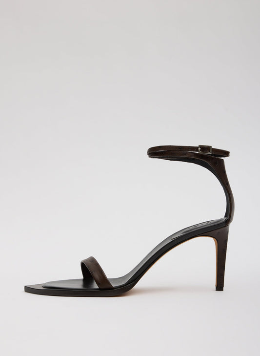 Tibi Ostrich Print Erno Heel