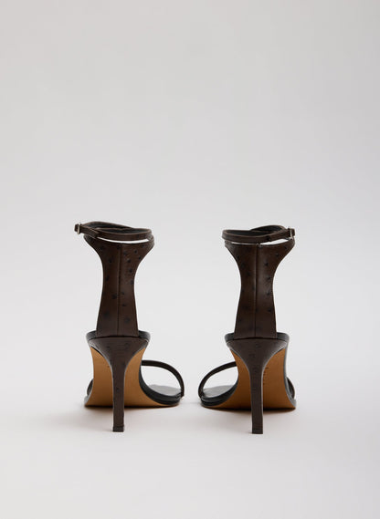 Tibi Ostrich Print Erno Heel
