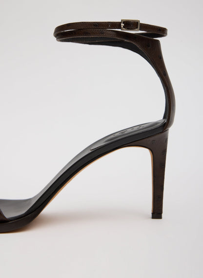 Tibi Ostrich Print Erno Heel