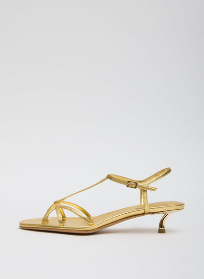 Tibi Christopher Metallic Nappa Heel