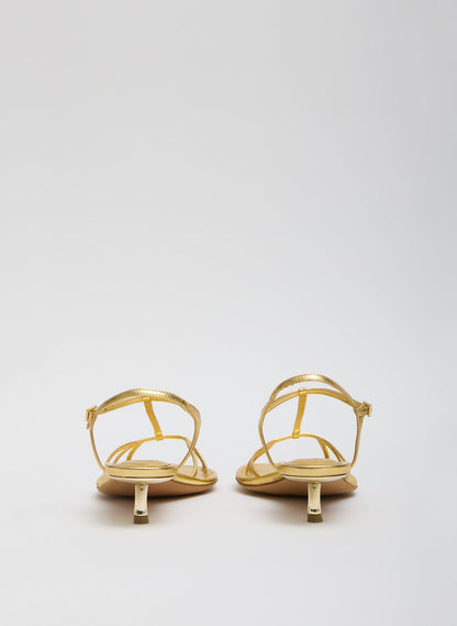 Tibi Christopher Metallic Nappa Heel