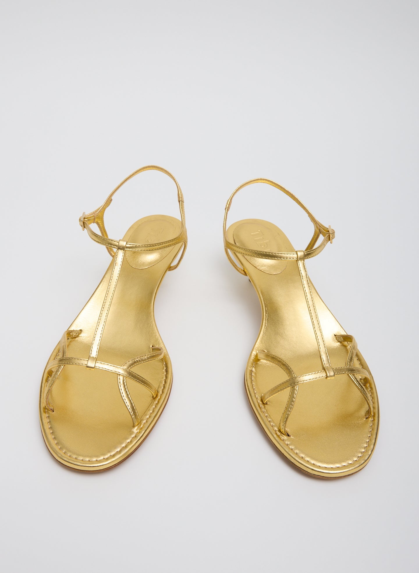 Tibi Christopher Metallic Nappa Heel
